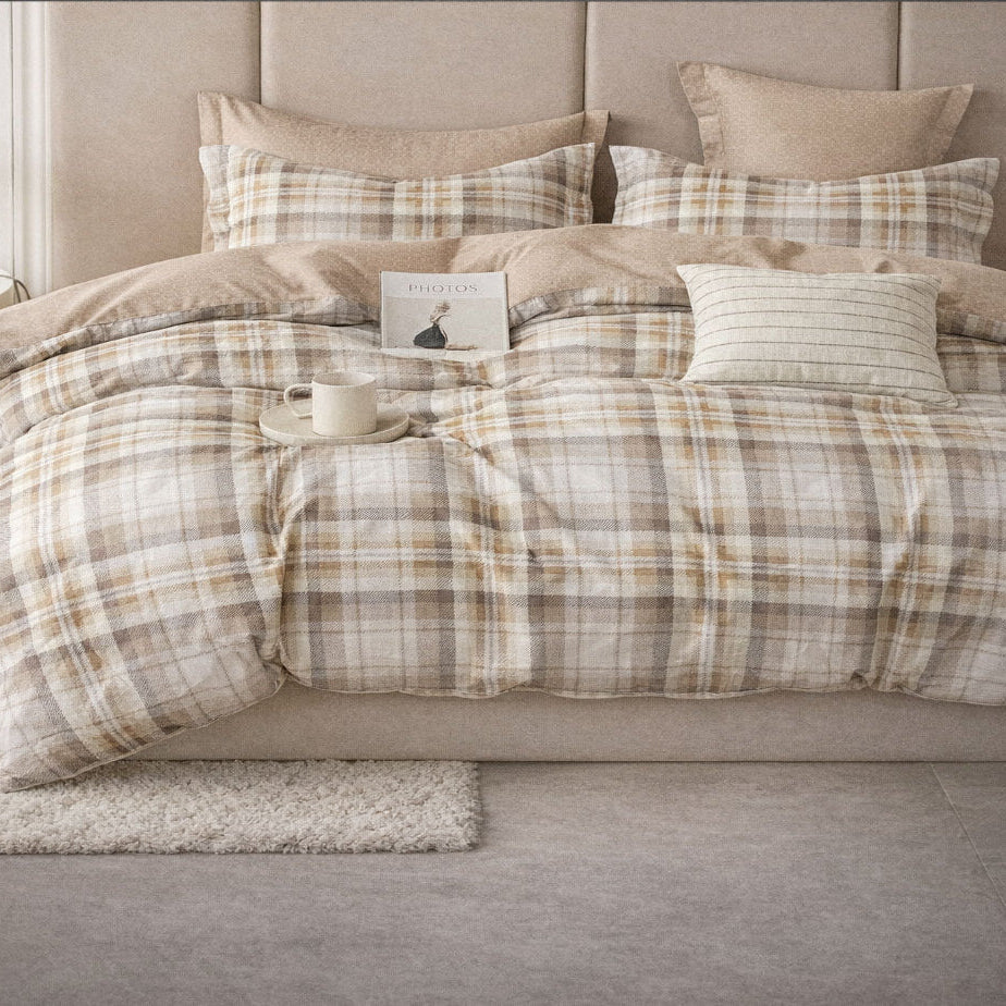 Bed Sheets Double Size Set Of 4 Pcs Cotton