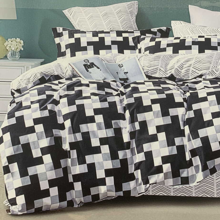 Bed Sheets King Size Set Of 4 pcs Cotton Sateen