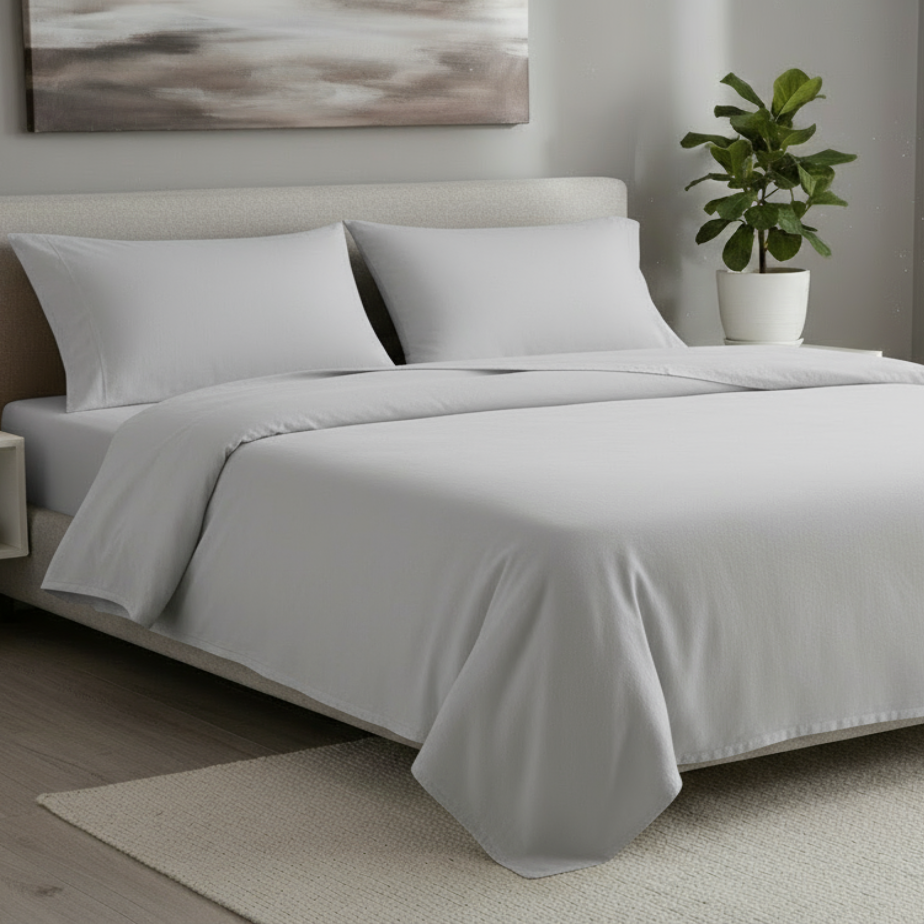 Light Gray Bed Sheets Set